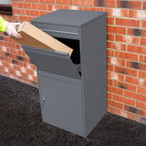Grey Anti-Theft Parcel Post Box XL - Used - Acceptable