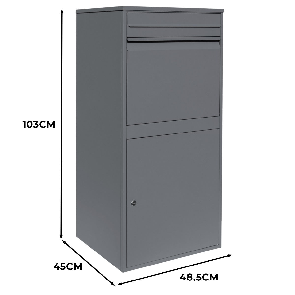 Grey Anti-Theft Parcel Post Box XL - Used - Good