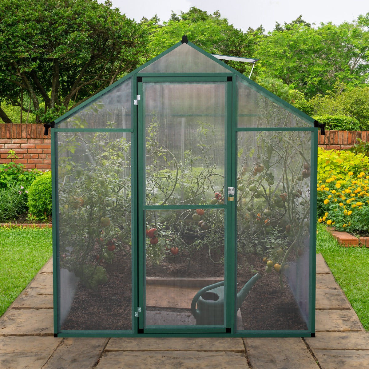 Polycarbonate Greenhouse 6ft x 4ft – Green - Used - Very Good