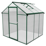 Polycarbonate Greenhouse 6ft x 6ft – Green - Used - Acceptable