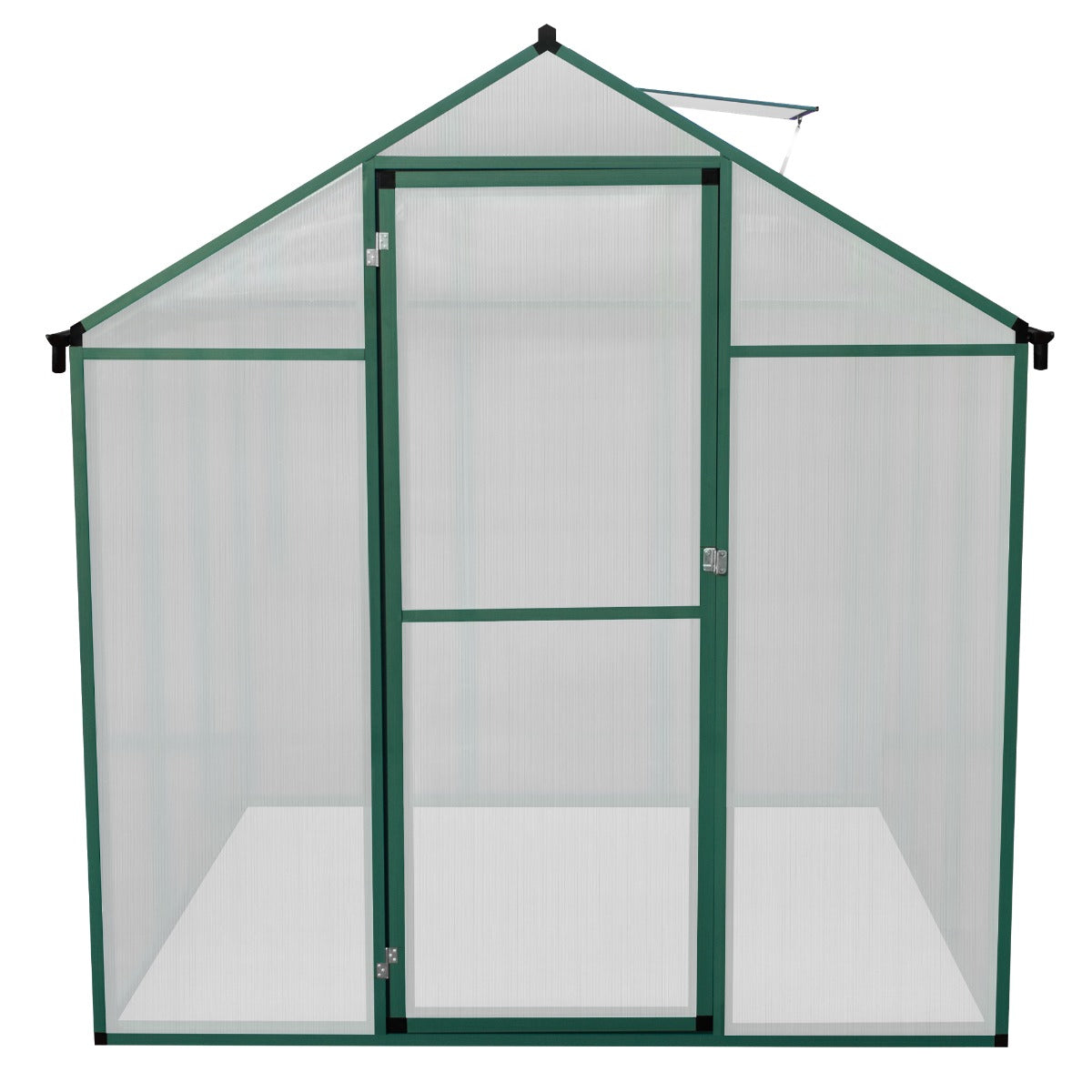 Polycarbonate Greenhouse 6ft x 6ft – Green - Used - Acceptable