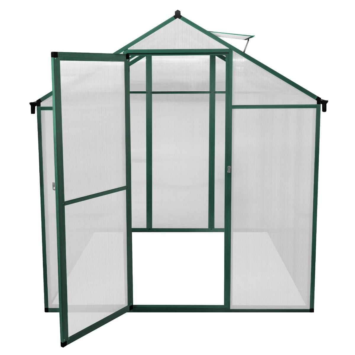 Polycarbonate Greenhouse 6ft x 6ft – Green - Like New