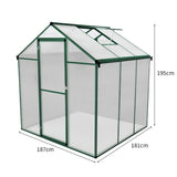 Polycarbonate Greenhouse 6ft x 6ft – Green - Used - Acceptable