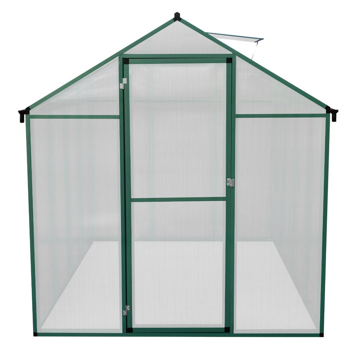 Polycarbonate Greenhouse 6ft x 8ft – Green - Used - Acceptable