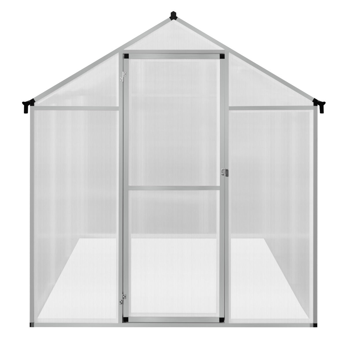 Polycarbonate Greenhouse 6ft x 6ft– Silver - Like New