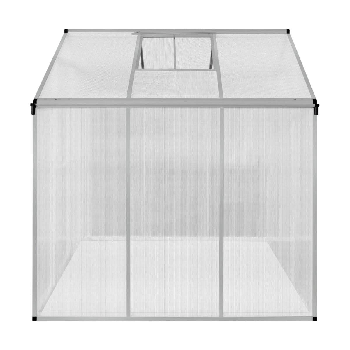 Polycarbonate Greenhouse 6ft x 6ft– Silver - Like New