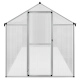 Polycarbonate Greenhouse 6ft x 10ft – Silver - Like New