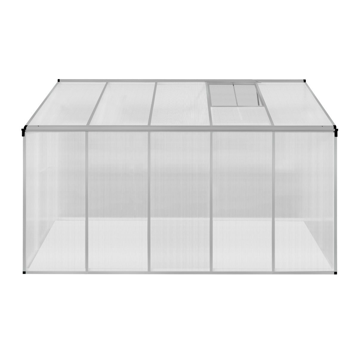 Polycarbonate Greenhouse 6ft x 10ft – Silver - Like New