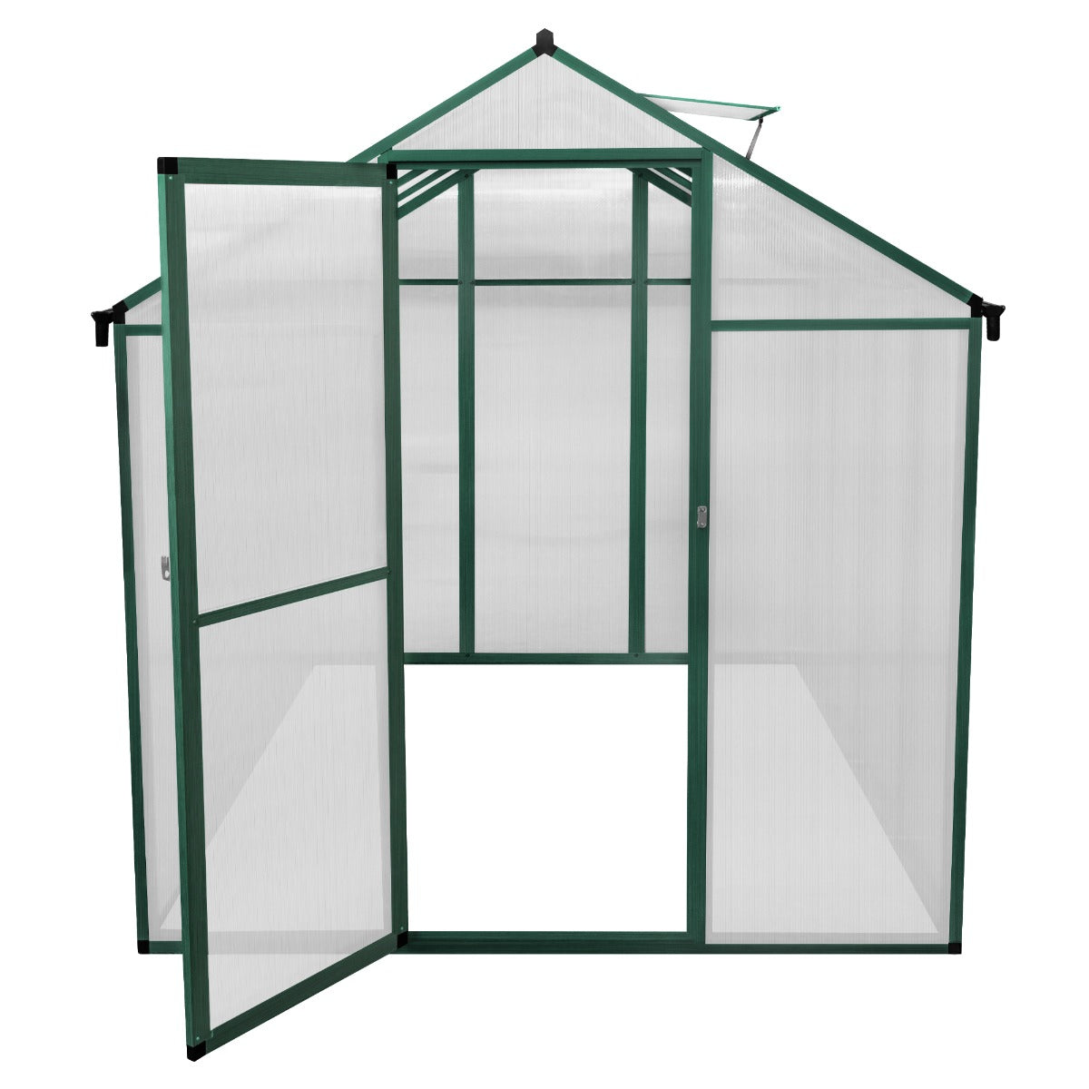 Polycarbonate Greenhouse 6ft x 8ft – Green - Used - Acceptable