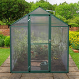 Polycarbonate Greenhouse 6ft x 8ft – Green - Like New