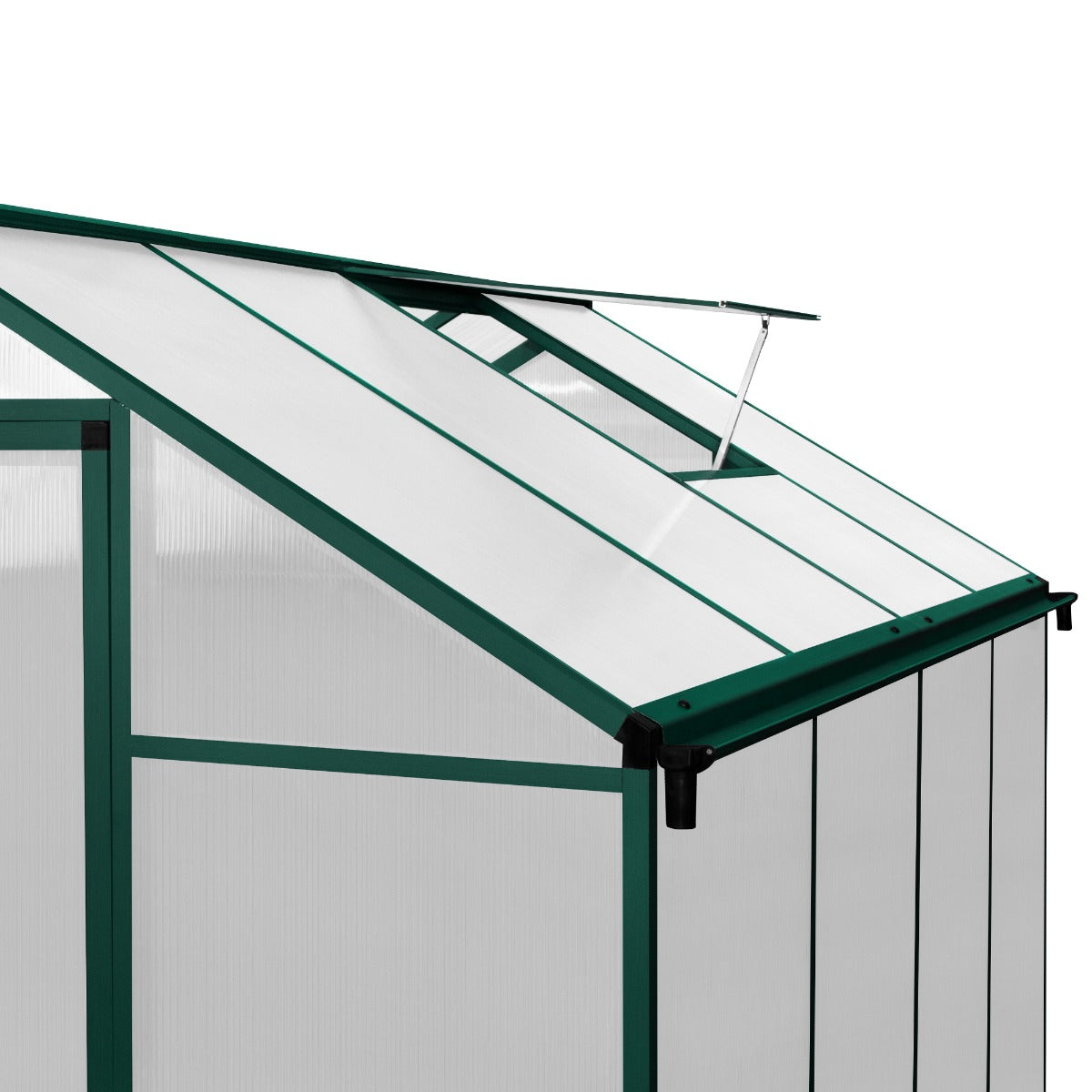 Polycarbonate Greenhouse 6ft x 8ft – Green - Used - Acceptable