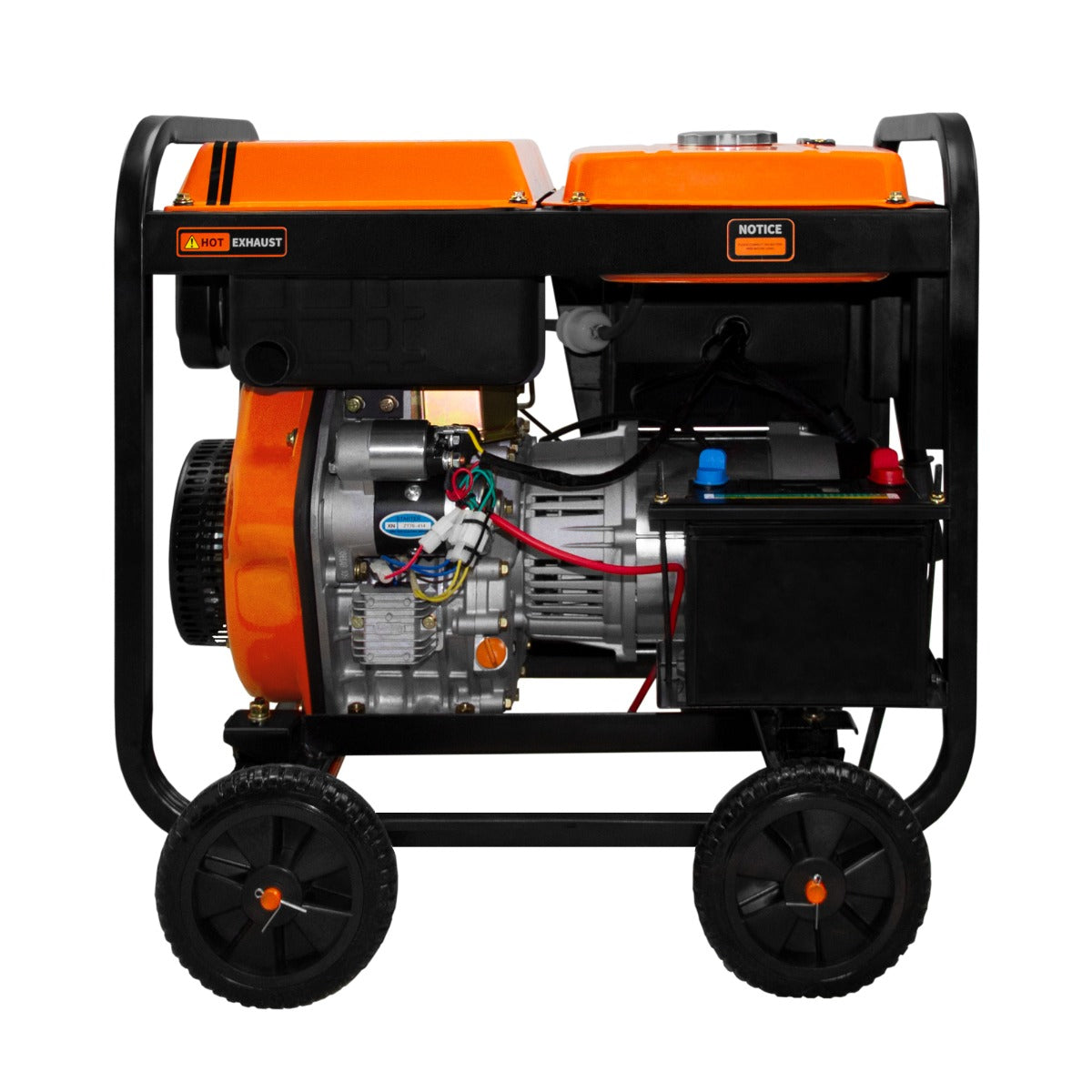 T-Mech 5kVA Portable Diesel Generator Open Frame - Used - Very Good