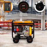 T-Mech 5kVA Portable Diesel Generator Open Frame - Used - Very Good