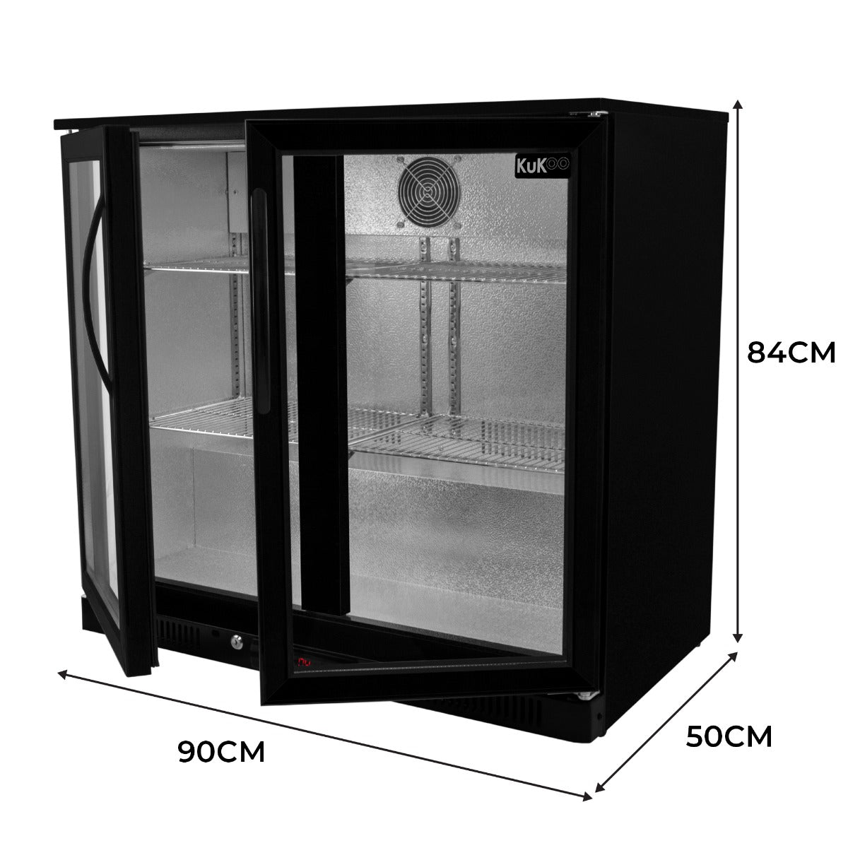 Back Bar Fridge Cooler - Hinged Double Door - Used - Very Good