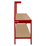 Workbench with Pegboard, Drawer & Light – Red - Used - Good