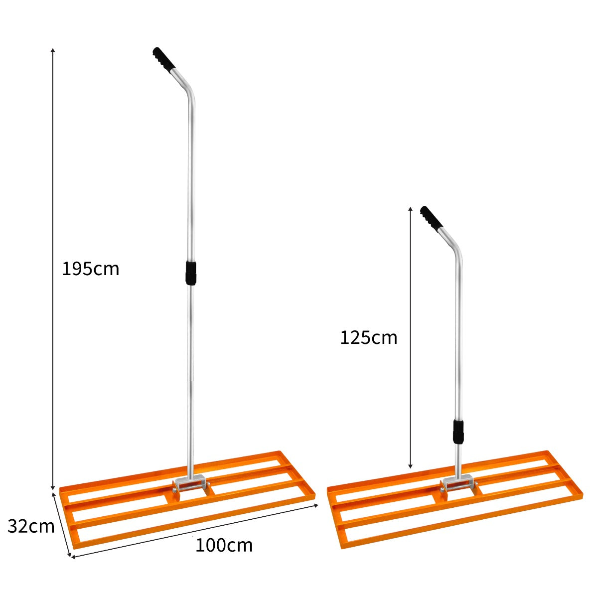 T-Mech Lawn Leveller 100cm – Orange - Like New