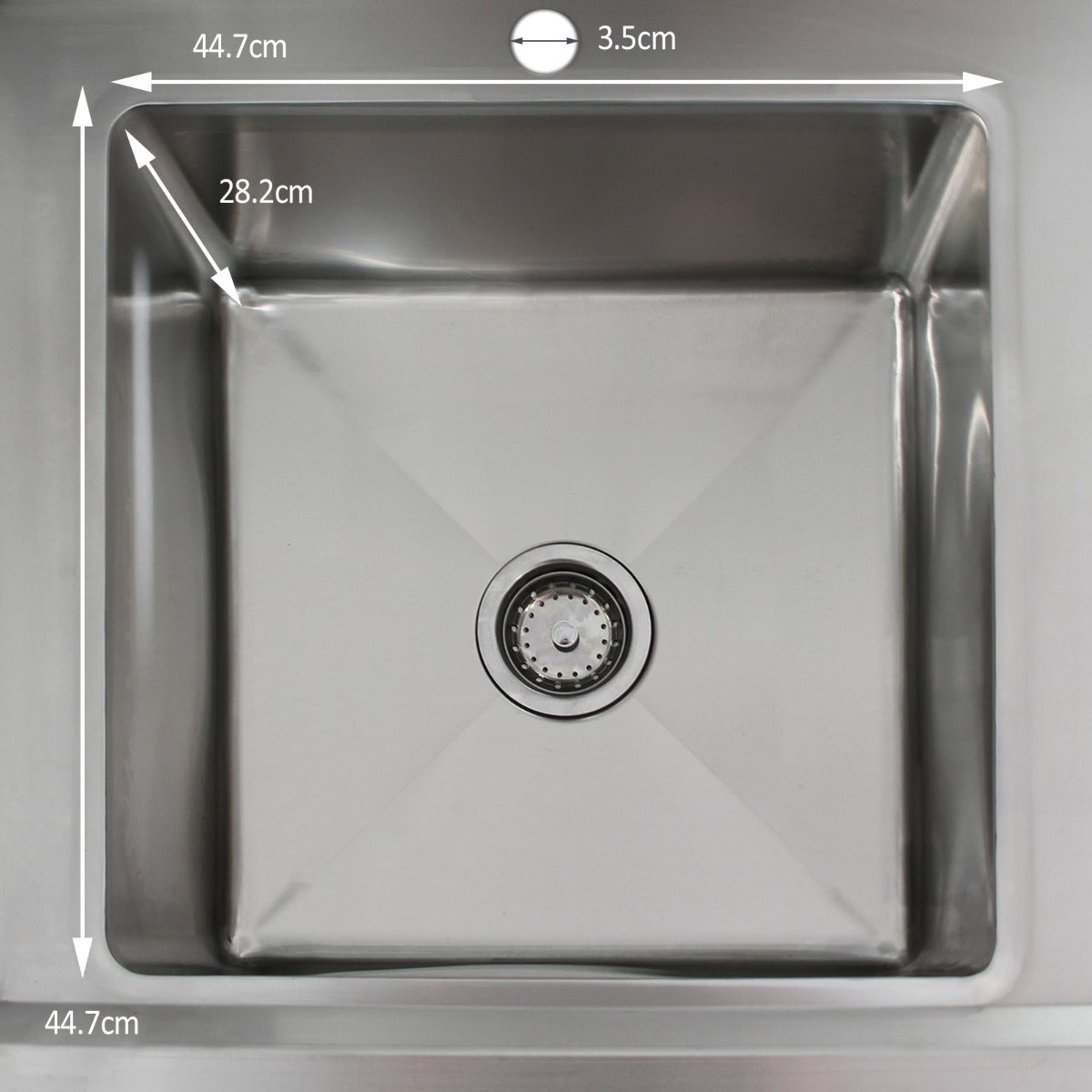KuKoo Stainless Steel Catering Sink - Right Hand Drainer - Used - Good