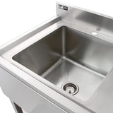 KuKoo Stainless Steel Catering Sink - Right Hand Drainer - Used - Good