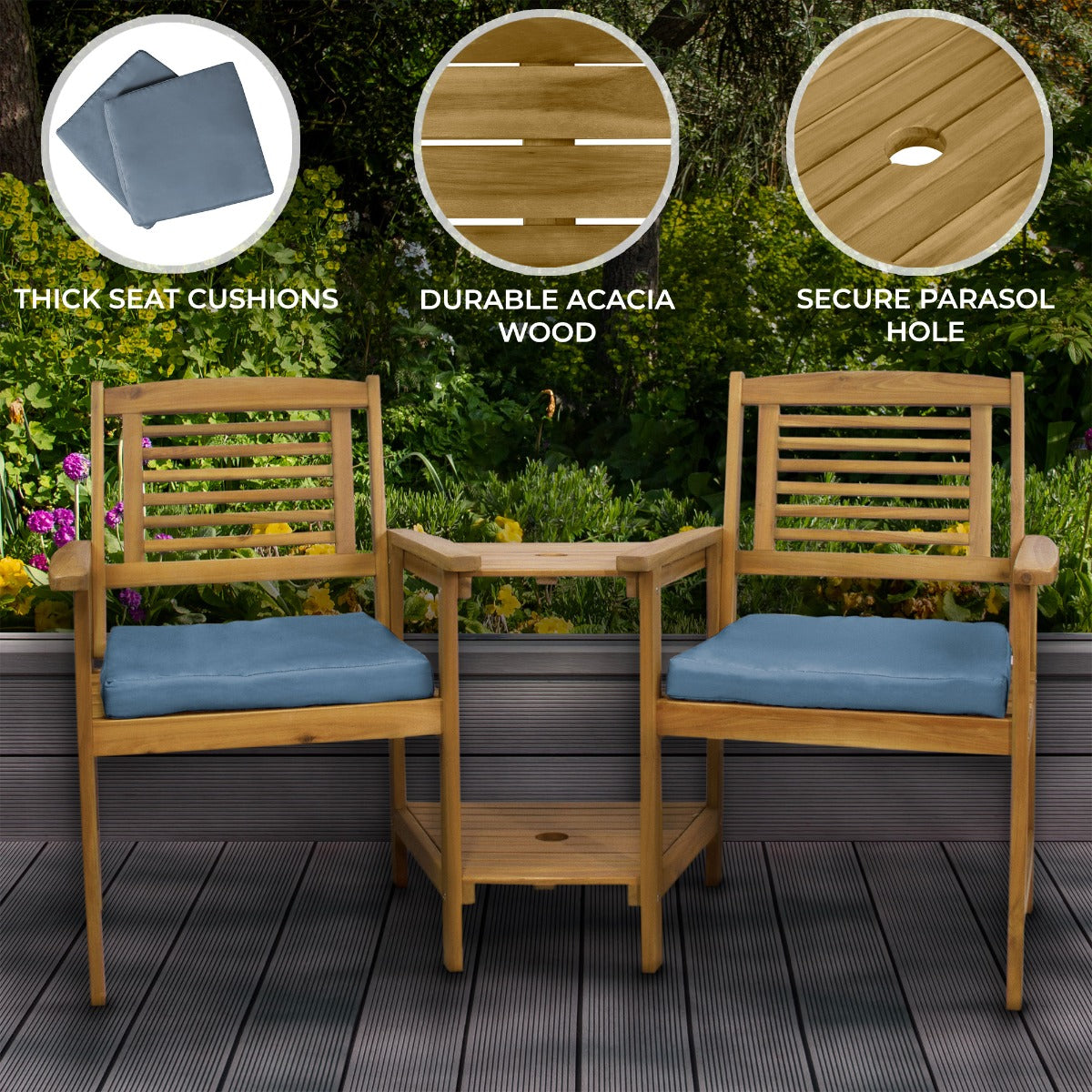 Companion Seat With Cushions - Used - Very Good