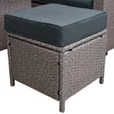 Rattan Corner Set - Grey - Used - Acceptable