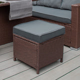 Rattan Corner Set - Brown - Used - Acceptable