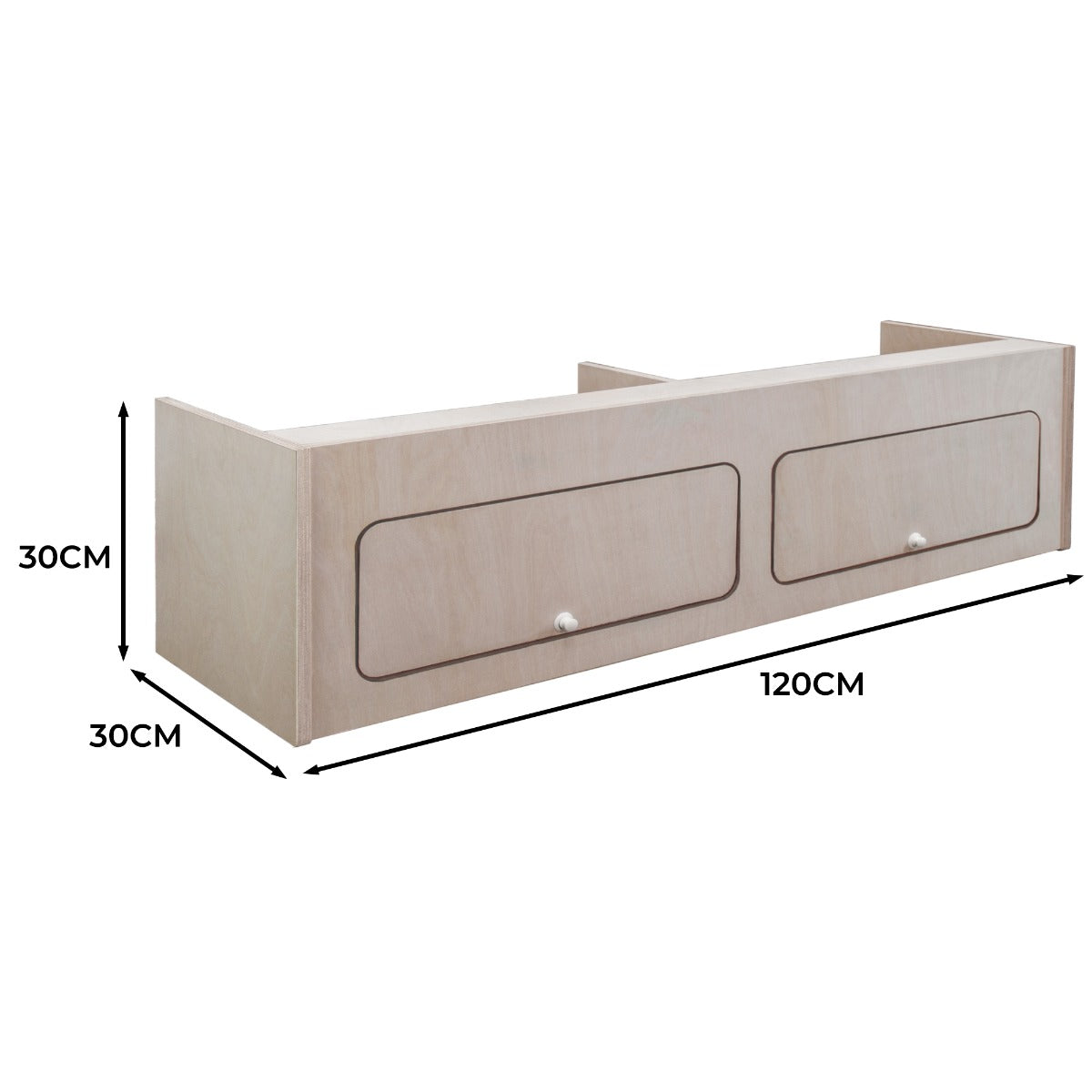 Overhead Camper Cabinet – 120cm x 30cm x 30cm - Like New