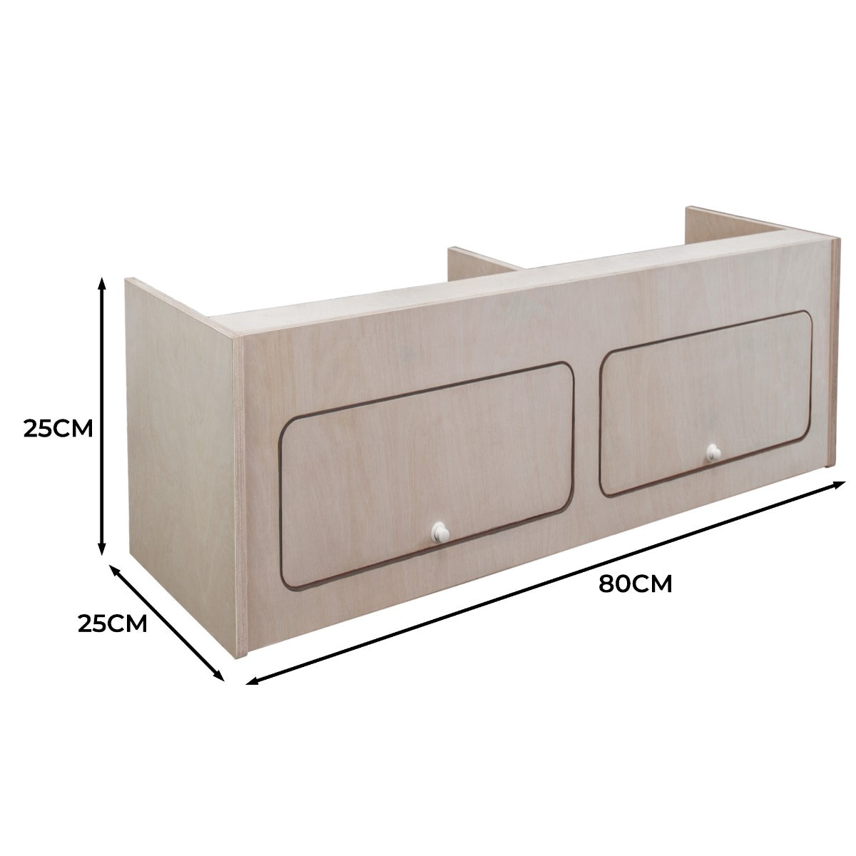 Overhead Camper Cabinet – 80cm x 25cm x 25cm - Like New