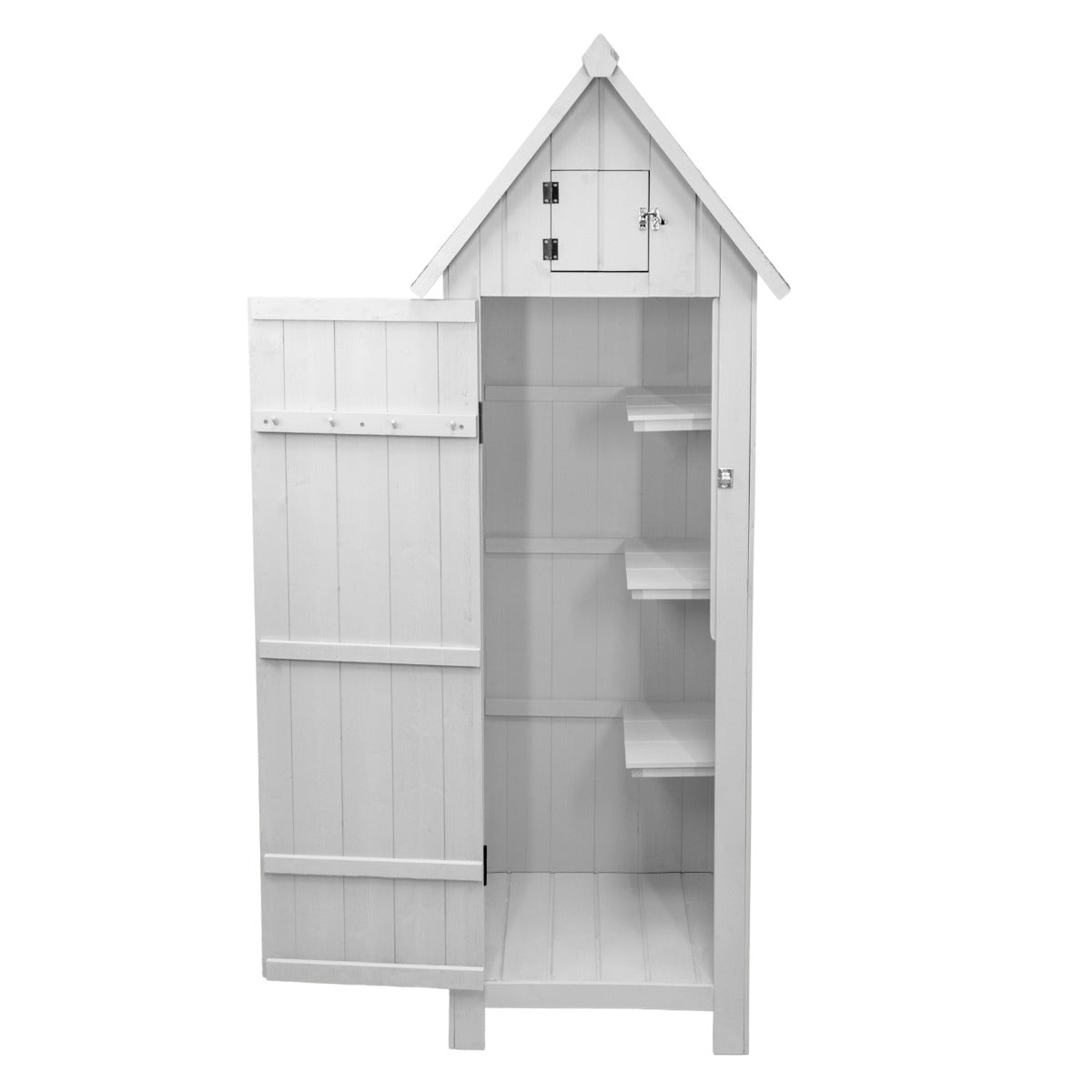 Wooden Garden Shed – White - Like New