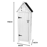 Wooden Garden Shed – White - Used - Acceptable