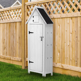 Wooden Garden Shed – White - Like New