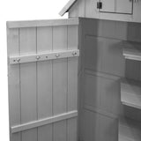 Wooden Garden Shed – Grey - Like New