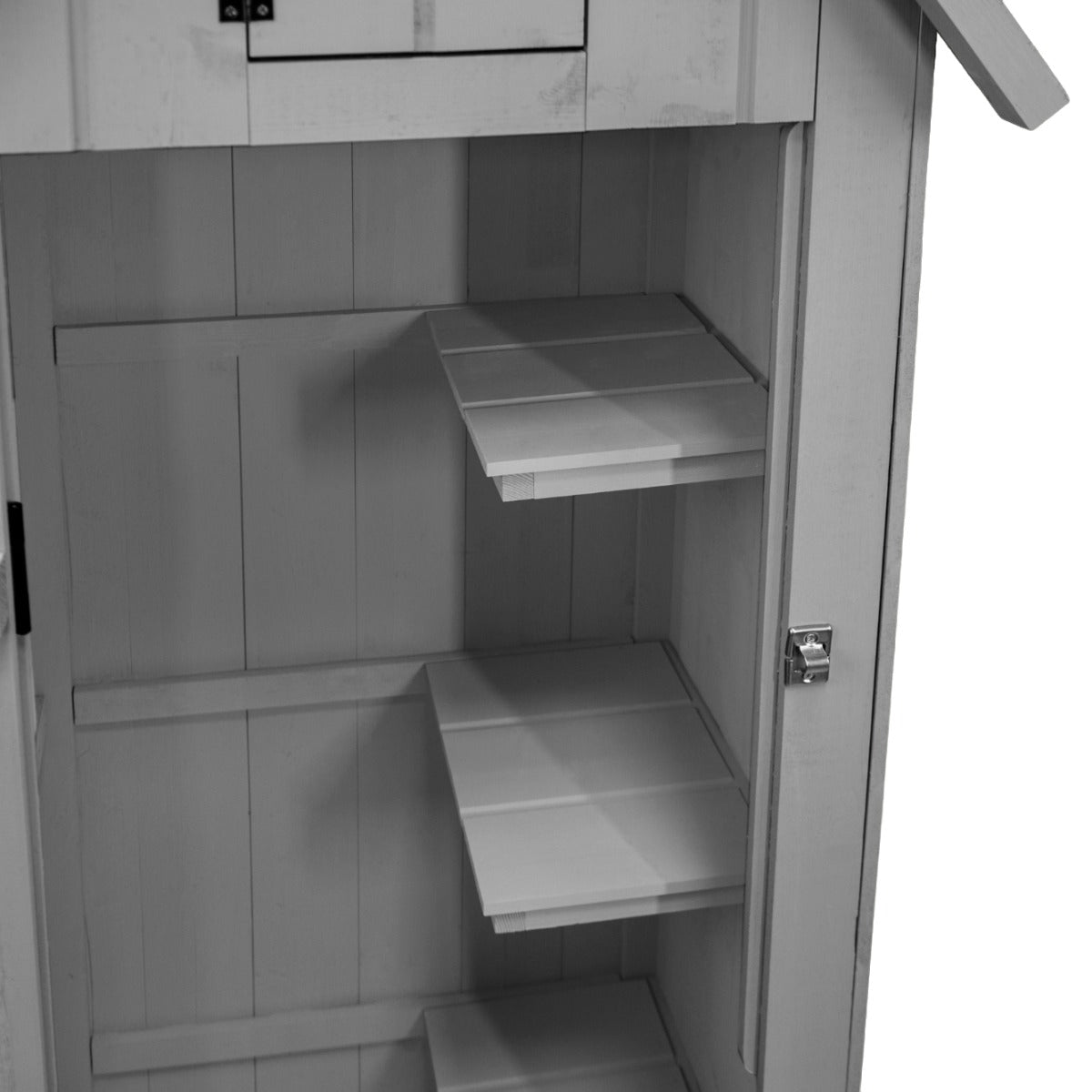 Wooden Garden Shed – Grey - Like New