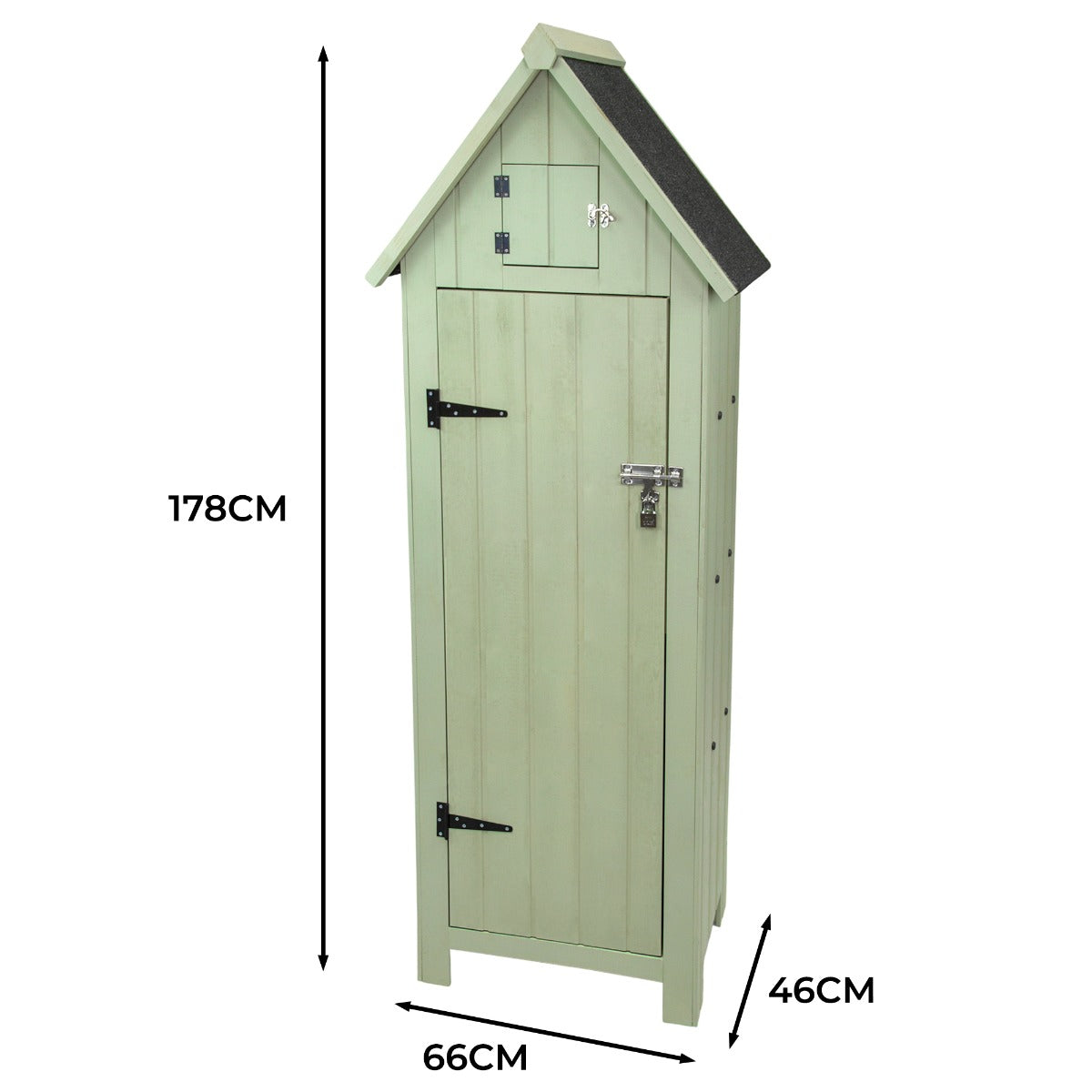 Wooden Garden Shed – Green - Like New