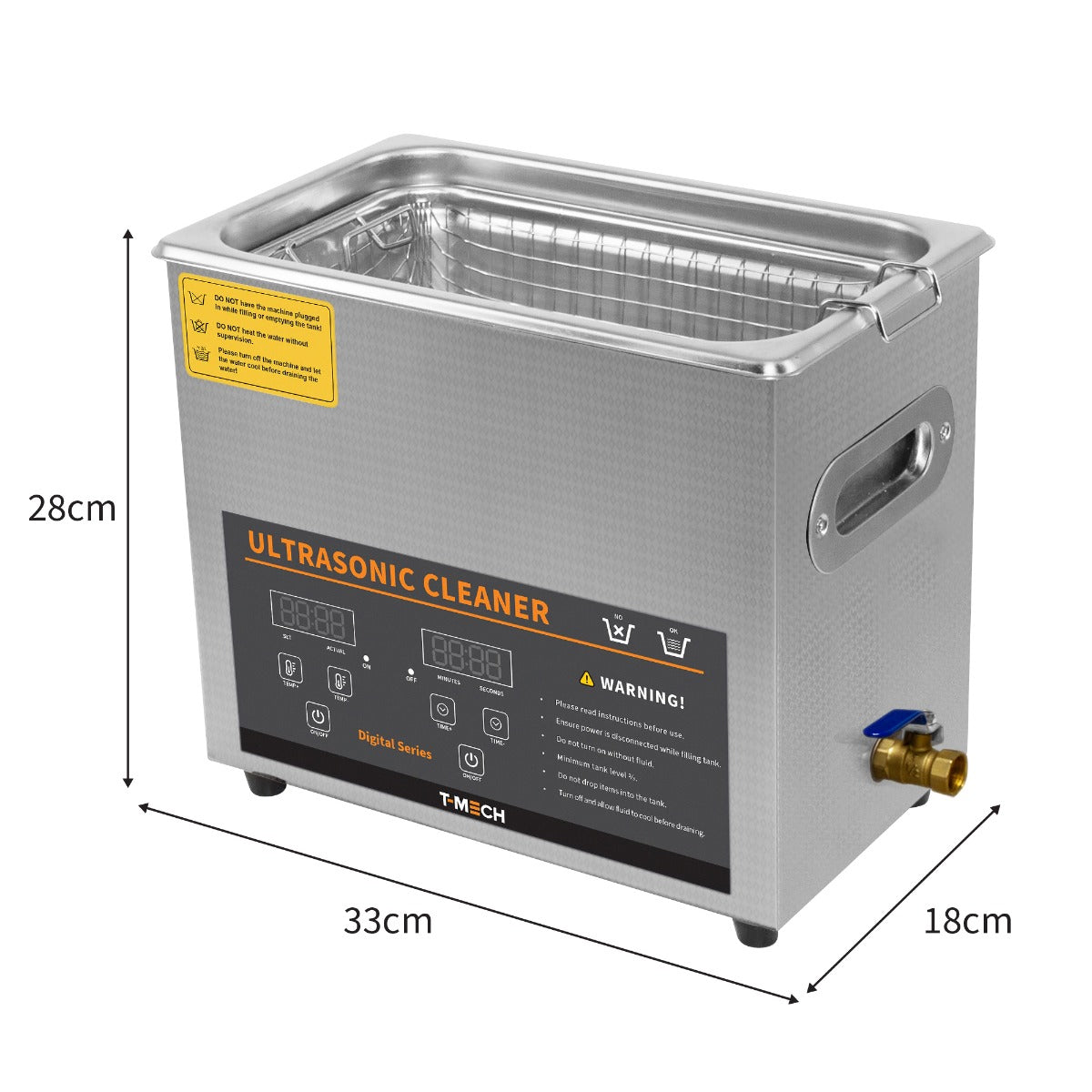 T-Mech 6L Ultrasonic Cleaner & Vinyl Adaptor - Like New