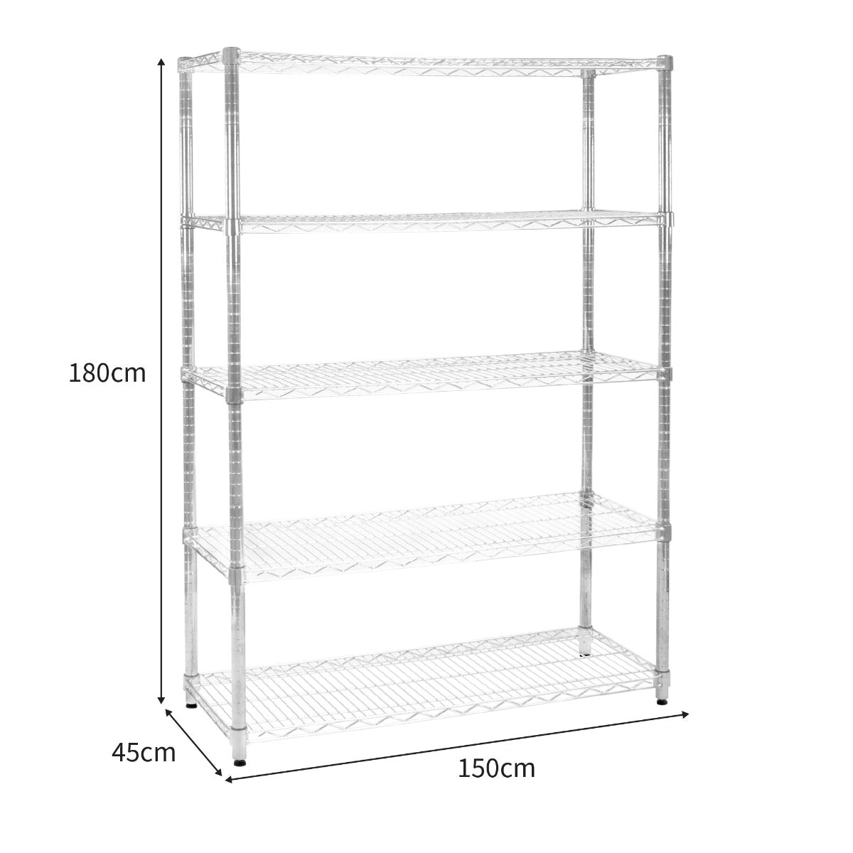 KuKoo Wire Racking - 45cm x 150cm x 180cm - Used - Acceptable