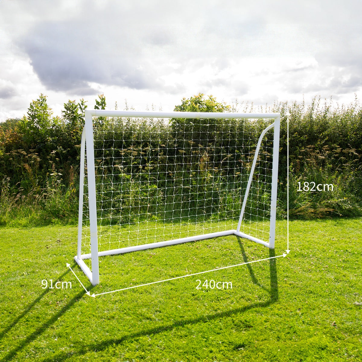 8 x 6ft Football Goal, Carry Case and Target Sheet - Used - Good
