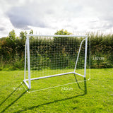 8 x 6ft Football Goal, Carry Case and Target Sheet - Used - Good