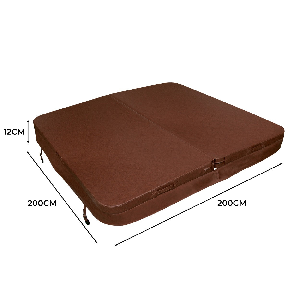 2m Hot Tub Spa Cover – Brown - Used - Acceptable