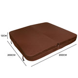 2m Hot Tub Spa Cover – Brown - Used - Acceptable