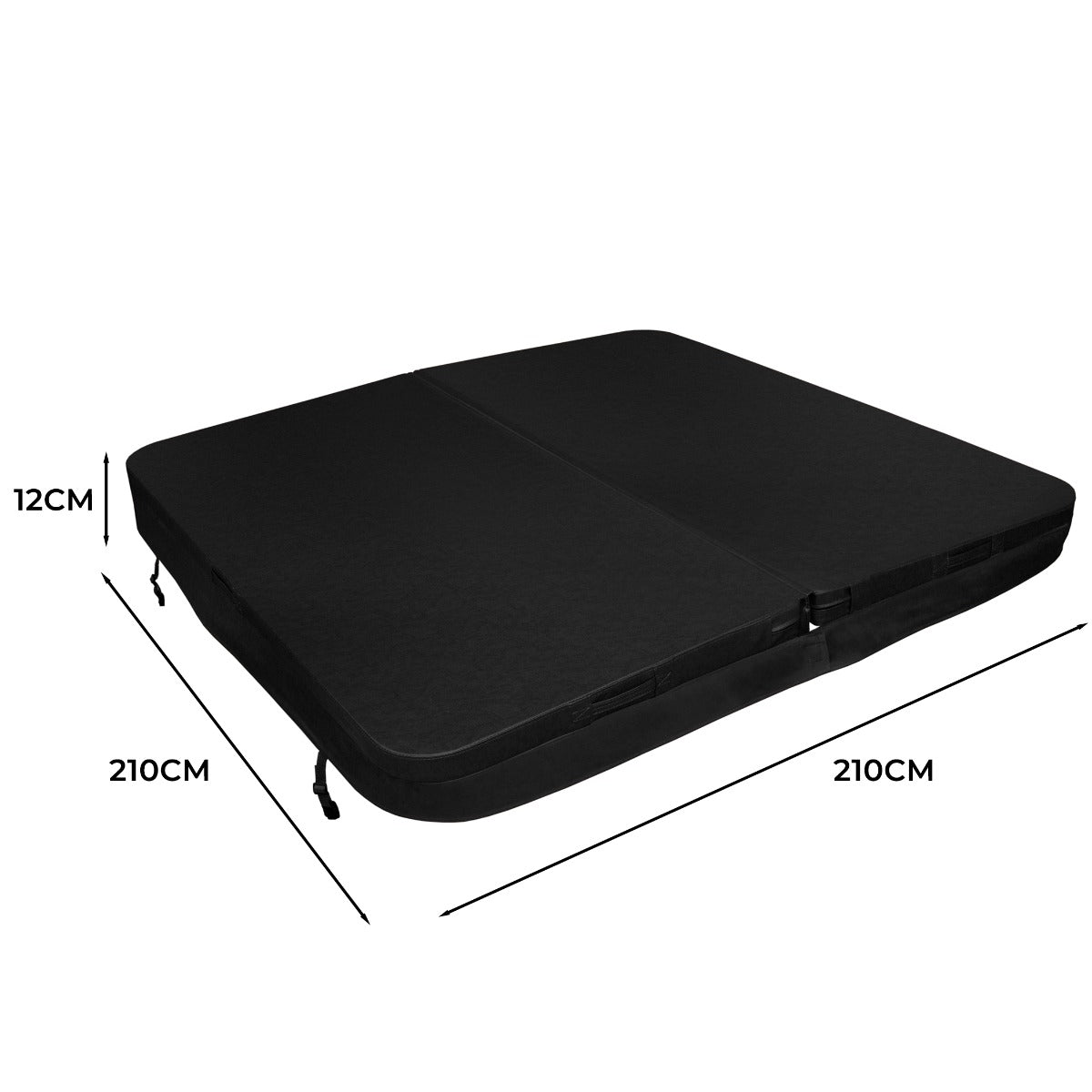 2.1m Hot Tub Spa Cover – Black - Used - Very Good