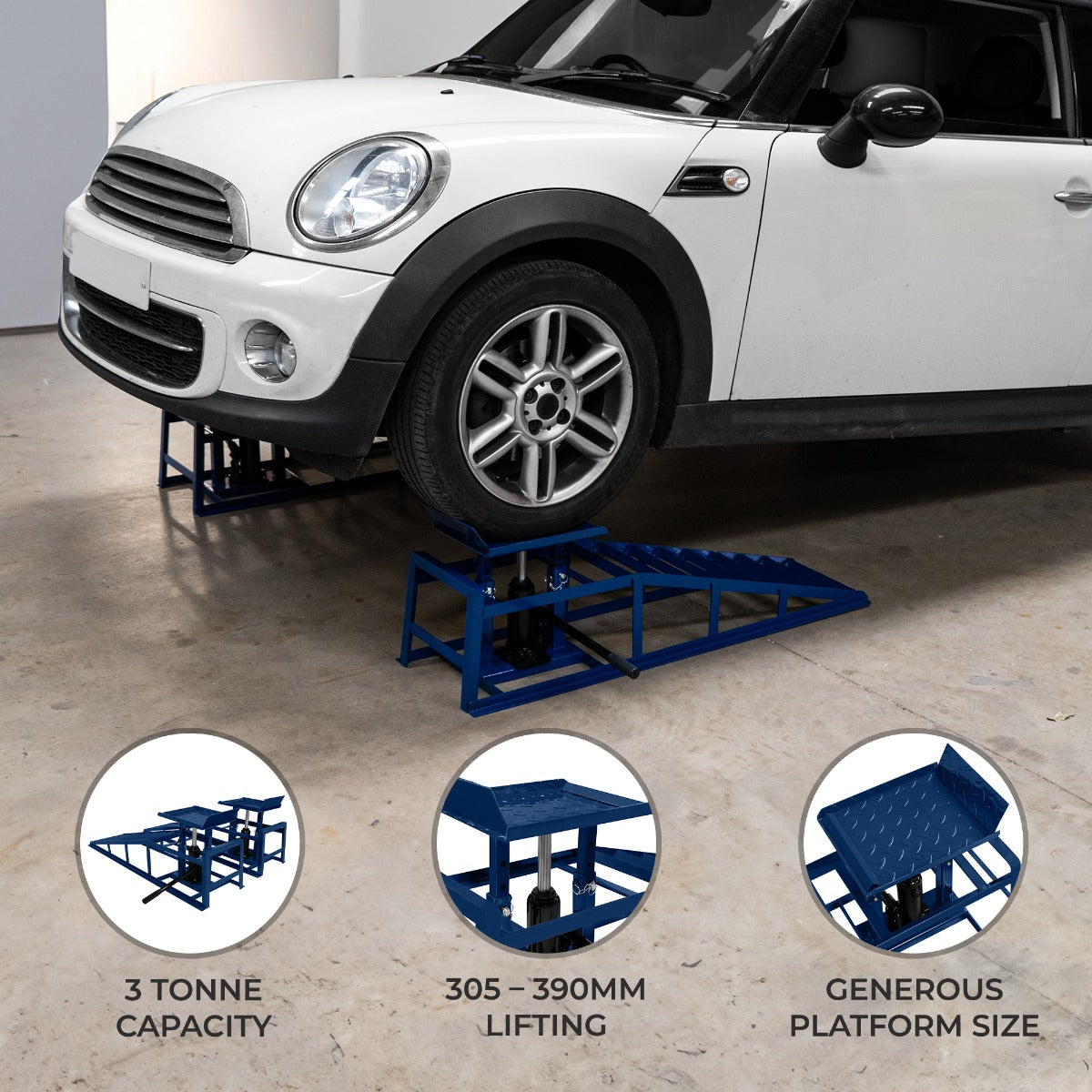 Hydraulic Car Ramps - 3 Tonne - Like New