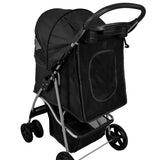 Pet Stroller with Rain Cover – Black - Like New