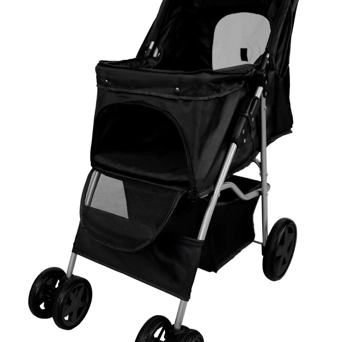 Pet Stroller with Rain Cover – Black - Used - Very Good