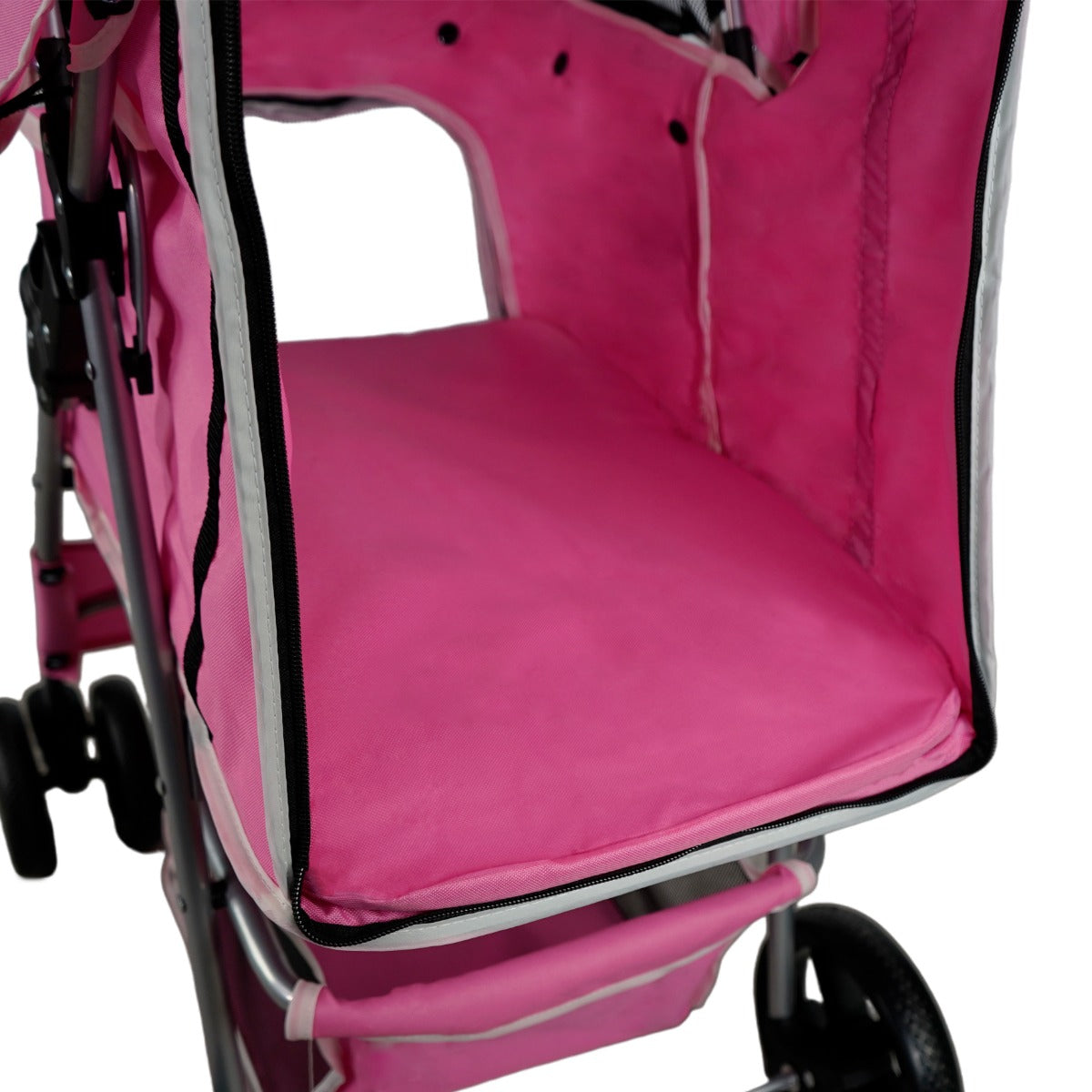 Pet Stroller with Rain Cover – Pink - Used - Acceptable