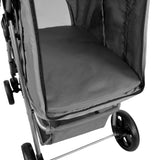 Pet Stroller with Rain Cover – Grey - Like New