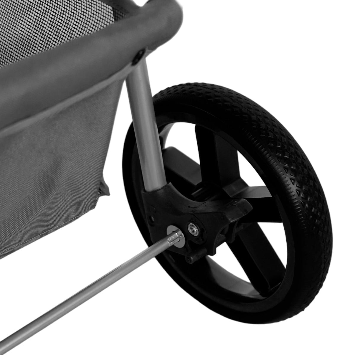 Pet Stroller with Rain Cover – Grey - Used - Very Good