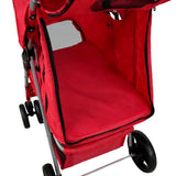 Pet Stroller with Rain Cover – Red - Like New