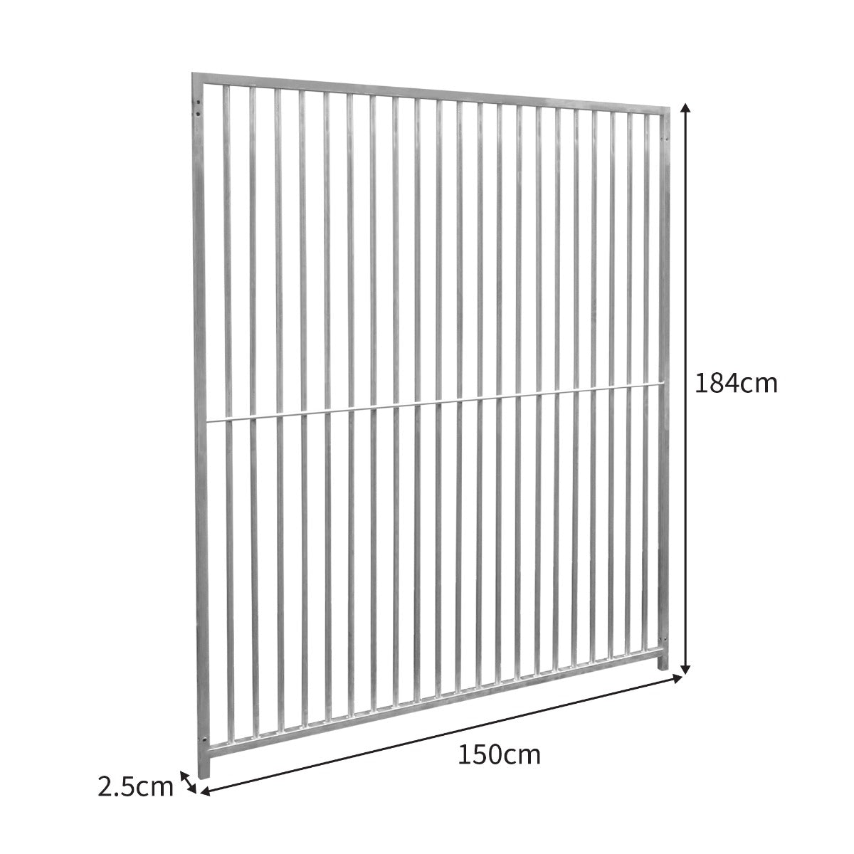 1.5m Dog Run Panel – 5cm Bar Spacing - Used - Good