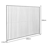 2m Dog Run Panel – 5cm Bar Spacing - Used - Acceptable