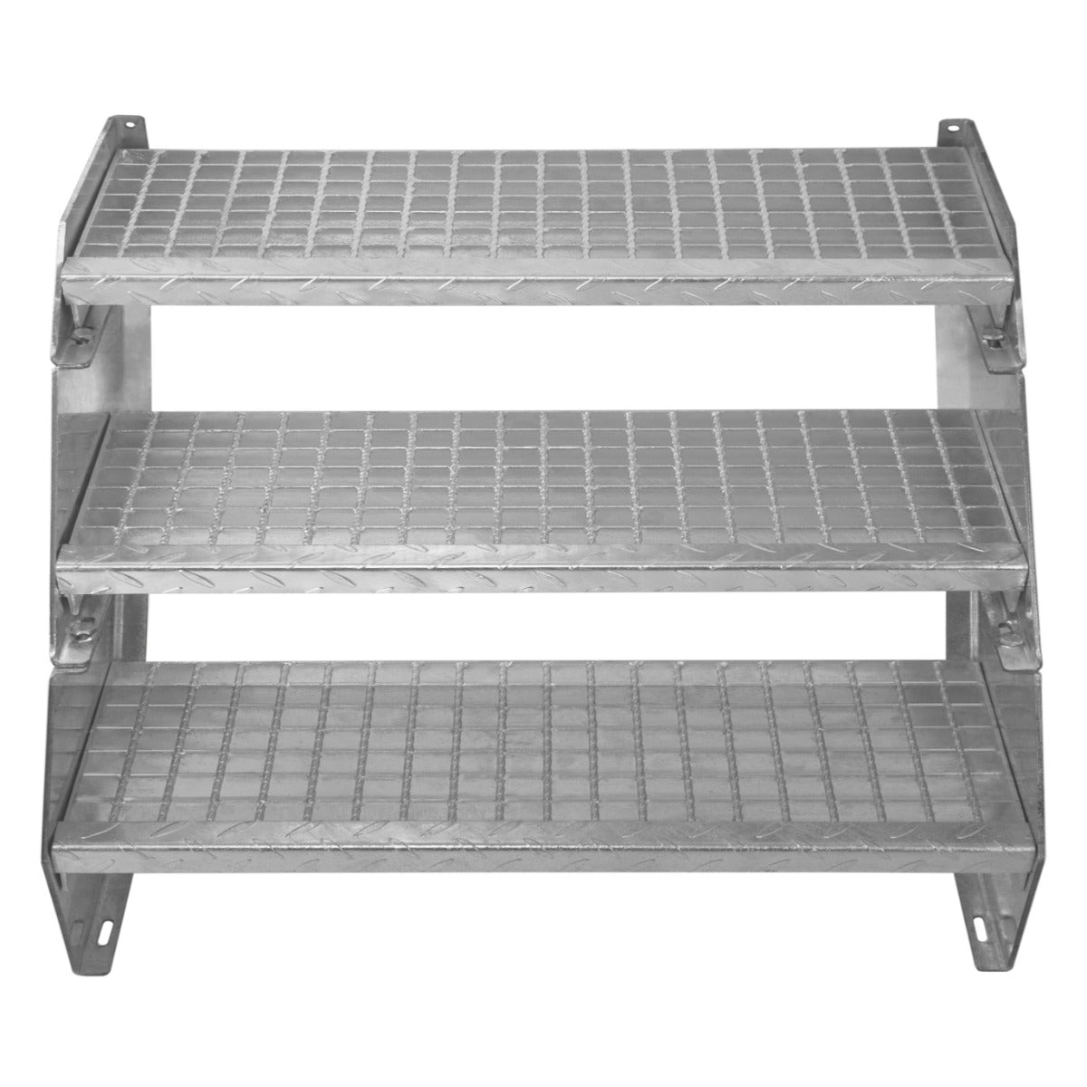 Adjustable 2 Section Galvanised Staircase - 900mm Wide - Like New